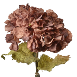 Kunstbloem Hortensia zacht paars 55cm