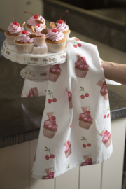 Keukendoek Cherry Cupcakes  rond