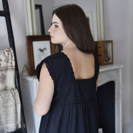 Romantisch nachthemd Pearl zwart