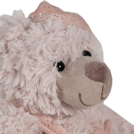 Knuffel beer beige/roze 20*18*20