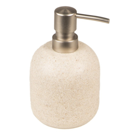 Zeepdispenser beige keramiek