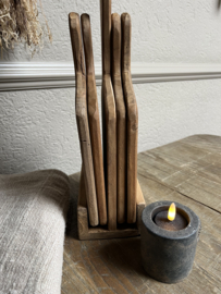 Decoratie  houder met 4 planken 37*16*10