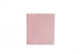 Vaatdoek polkadot roze 17*20