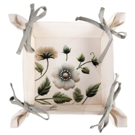 Broodmandje Anemoon beige/groen