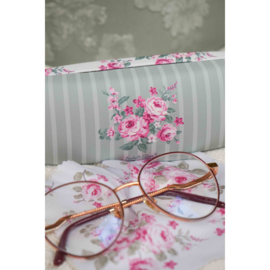 Brillenkoker Bella met roosjes motief