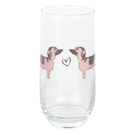 Waterglas Dachshund Love 380ml