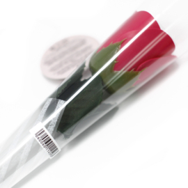 Zeepbloem Roos rood 30*5