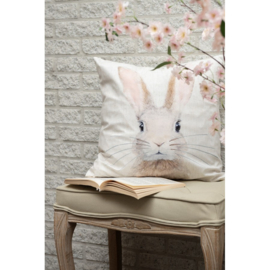 Sierkussenhoes konijn beige 45*45