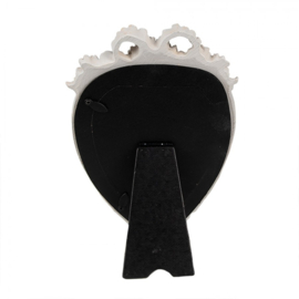 Fotolijst hartvorm wit 10*15