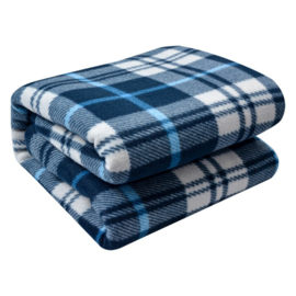 Geruite plaid blauw 180*200