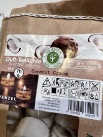 Geurkaarsen Coconut Cream (18) ECO