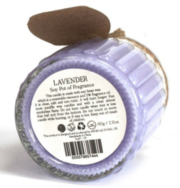 Sojawas kaars in glazen pot Fris Linnen