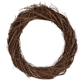 Rotan krans bruin 40 cm