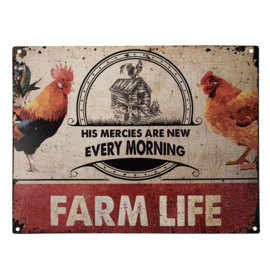Tekstbord Farm Life 25*33