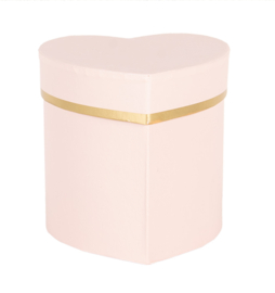 Geschenkdoos hartvorm roze 10*10*10