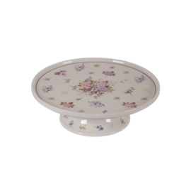 Porseleinen taart / cakestandaard Flora 25 cm
