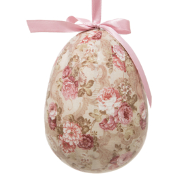 Set van 2 decoratie hangers ei roze 9*12