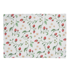 Stoffen placemats (6) Wild Strawberries