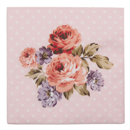 Papieren servetten (20) Dotty Rose