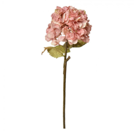 Kunstbloem Hortensia roze 55cm