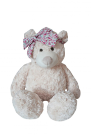 Pluche teddybeer met strik 40cm