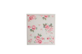 Zweedse vaatdoek Lucy roosjes 17*20