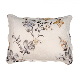 Bedsprei bloemen wit 1 persoons 180*230
