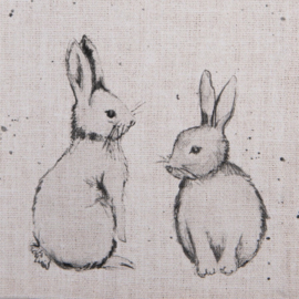 Keukendoek Bunny bunnies model 2