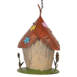 IJzeren decoratie vogelhuis 8*8*21