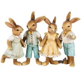 Bunny's 4 spelende kinderen