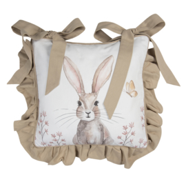 Stoelkussenhoes Rustic Easter Bunny