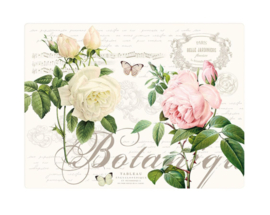 Kunststof placemats (4) bloemen Botanic