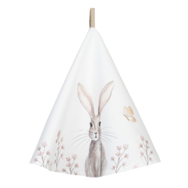 Keukendoek rond Rustic Easter  Bunny