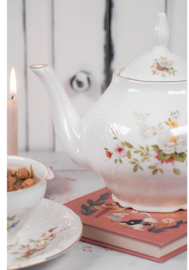 Porseleinen theepot Engelse tuin 1.2L