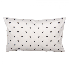 Sierkussenhoes konijn hartjes 30*50