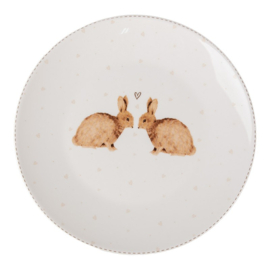 Ontbijtbord Bunnies in Love 20 cm