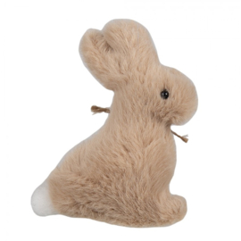 Paashanger pluche konijntje lichtbruin 10 cm