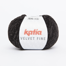 Katia Velvet Fine - 211 Zwart