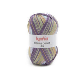 Katia Menfis Color - 112 Lila - Groen - Zalmoranje