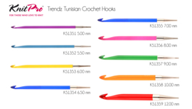 KnitPro Trendz - Tunische haaknaald verwisselbaar vanaf 5.00 mm