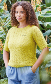 Rowan Fine Lace en Kidsilk Haze Trui Caladium