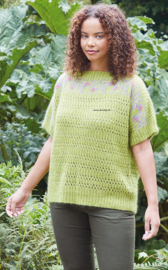 Rowan Fine Lace en Kidsilk Haze Trui Dahlia