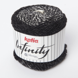 Katia Infinity - 104 Ecru-Zwart