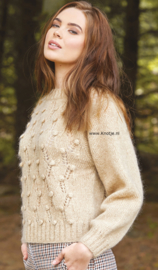 ROWAN Alpaca Classic en Kidsilk Haze Trui Gladden