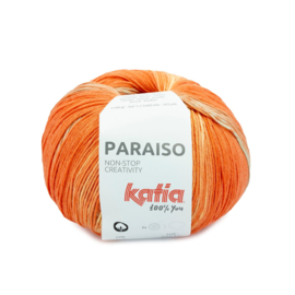 Katia Paraiso - 200 Zalm - Zeer Licht Blauw - Geel - Groen