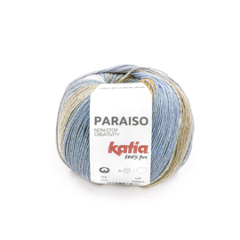 Katia Paraiso - 101 Medium Paars - Citroengeel - Camel - Kaki