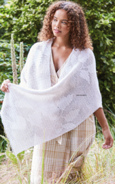 Rowan Fine Lace gehaakte Omslagdoek Pothos