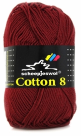 Cotton 8 - 717 Bordeaux Rood