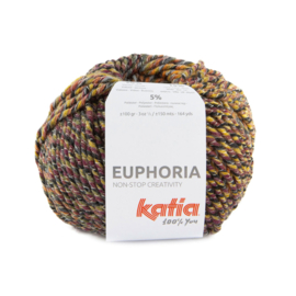 Katia Euphoria 505 Kaki - Wijnrood - Oranje - Oker