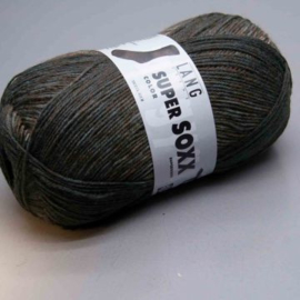 LANG Yarns - Super Soxx Color 4-Draads - 0155 Bruin